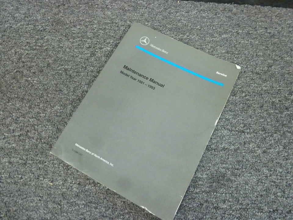 1989 Mercedes Benz 560SL Shop Service Maintenance Manual Roadster Convertible - Image 1 of 1