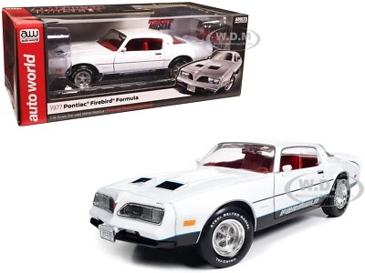 1977 PONTIAC FIREBIRD FORMULA CAMEO WHITE 1/18 DIECAST CAR BY AUTO WORLD AMM1318 - Image 1 of 4
