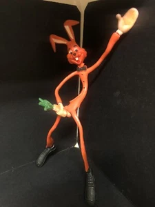 Vintage Easter Unlimited Rabbit Poseable MAGIC WHABBIT Party Animal Toy - Picture 1 of 8