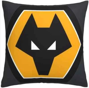 Wolverhampton FC Crest Cushion - 37x 37cm New Gift Official Licensed Merchandise - Picture 1 of 4