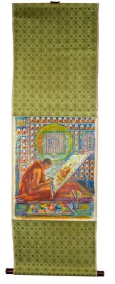 COLECCIÓN GENTE TEXANA DEL MUNDO: "Buda inacabado" ROLLO DE SEDA CHINO Foto 1 de 4