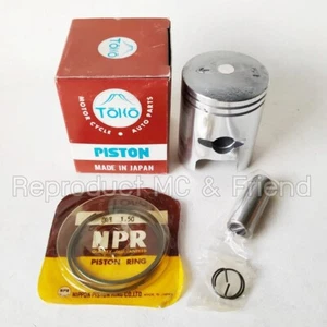 Pistón Kawasaki KD100 KH100 KM100 KV100 + anillos + juego de pines OS 1.50 (Japón) - Imagen 1 de 6