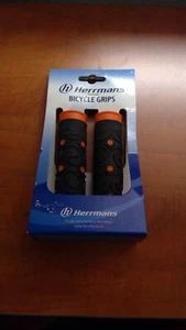 Herrmans Bicycle Grips Woodoo Tpe Rubber naranja negro NUEVO - Imagen 1 de 1