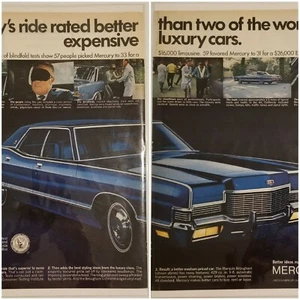 1971 Mercury Marquis Original Print Ad Life Magazine 2 Pages - Picture 1 of 3