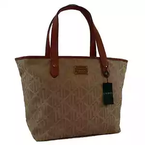 RALPH LAUREN AUTHENTIC KHAKI CLASSIC TOTE SIGNATURE BAG HANDBAG PURSE NWT - Picture 1 of 7
