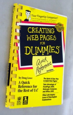 Creating Web Pages by Doug Lowe - Spiral Binding - Clean! - Image 1 of 4