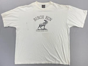 Vintage 90’s Birch Run Moose Lodge 2426 Soffe’s Choice Men’s XXL White Retro - Picture 1 of 19