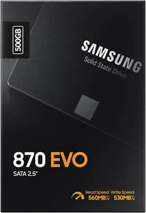 Samsung 870 EVO 512GB SSD SATA 6Gbp/S 512MB MZ-77E500 2.5'' Pouces - NEUF - Afbeelding 1 van 1