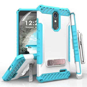 Estuche híbrido con clip para cinturón para ZTE Blade Spark / ZMax One / Grand X4 Tri Shield Armor - Imagen 1 de 21