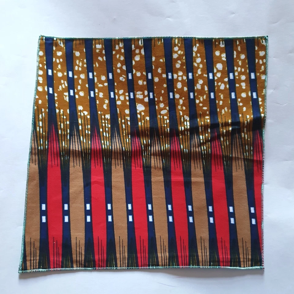Мужской карман квадратный носовой платок хлопок многоцветный ручной работы африканский принт ткани - Изображение 1 из 1