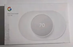 Google Nest Thermostat Trim Kit - Snow - Picture 1 of 6
