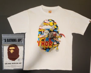 Camiseta A BATHING APE X MARVEL COMICS Camuflada THOR Talla L Camiseta BAPE Excelente SS21 - Imagen 1 de 14