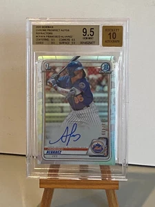 Francisco Alvarez 2020 Bowman Chrome Refractor Auto 188/499 BGS 9.5 10 Quad 9.5s - Picture 1 of 1