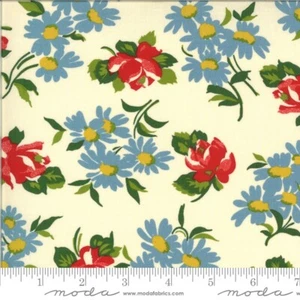 It's Elementary American Jane Sandy Klop 21783 Rose & Daisy Moda Fabrics White - Picture 1 of 1