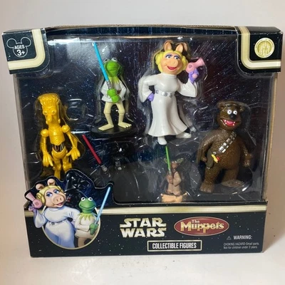 Star Wars Muppets 2008 Disney Collectible Figures 6 Piece Set in Orig Box - Image 1 of 4