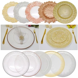 1-12pcs Charger Plates Wedding Party Round Dining Table Place Setting Decoration - Picture 1 of 253