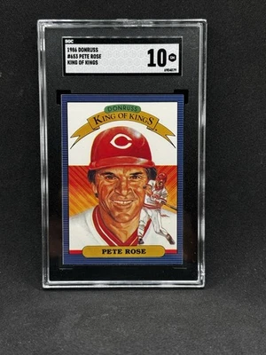 Donruss King Of Kings #653 1986 Pete Rose SGC 10 gemas como nuevo Foto 1 de 2