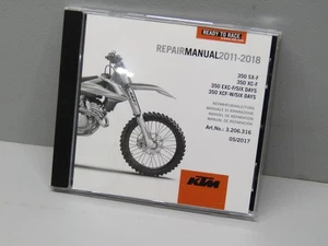 2011-2018 KTM 350 SX-F XC-F XCF-W EXC-F SIX DAYS OEM REPAIR MANUAL DVD - Picture 1 of 2