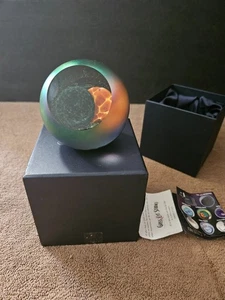 GES GLASS EYE ESTUDIO ARTE VIDRIO ECLIPSE SOLAR PISAPAPELES SERIE CELESTIAL CON CAJA - Imagen 1 de 12