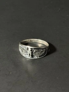 Anillo vintage de plata de ley 925 con banda de águila talla 13,75 - Imagen 1 de 13