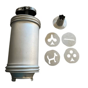 Vintage Mirro Plätzchenpresse mit 5 Scheiben und 1 Spitze - Bild 1 von 6