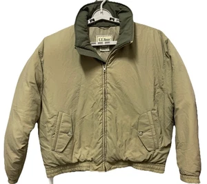 Vintage Mens L.L.Bean Large Goose Down Puffer Jacket Full Zip Winter Jacket - Picture 1 of 6