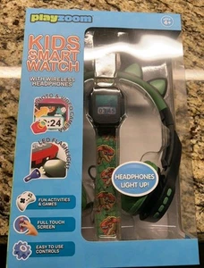 Playzoom Kids Smart Watch With Head Phones Green Dinosaur Theme - Photo 1 sur 5
