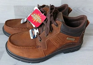 Stivaletto Skechers Uomo Segmento Melego Taglia 8 Impermeabile Pelle Memory Foam - Foto 1 di 22