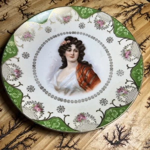 Placa/plato retrato Leuchtenburg C.A.L.&S. principios de 1900-Alemania - Imagen 1 de 6