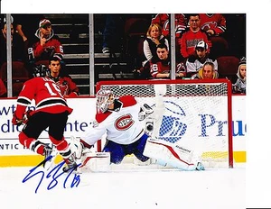 NEW JERSEY DEVILS TRAVIS ZAJAC SIGNED BREAK AWAY 8X10 - Picture 1 of 1