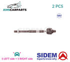 TIE ROD AXLE JOINT PAIR FRONT 5618 SIDEM 2PCS NEW OE REPLACEMENT