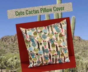 Funda de almohada para cactus, suculentas 16""x 16"" (Esta es solo la cubierta) - Imagen 1 de 1