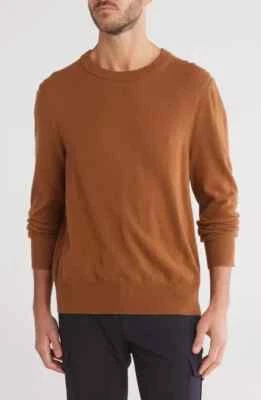 NWT Men's Rag & Bone Lightweight Paul Cashmere Crew Sweater Camel Sz L - Image 1 of 4