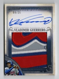2016 Topps Five Star Vladimir Guerrero Auto on card Jumbo Patch /25 SP - Picture 1 of 2
