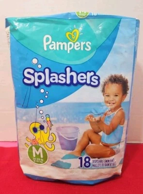 Pampers Splashers Disposable Swim Pants Diapers Medium 18 count - Image 1 of 4