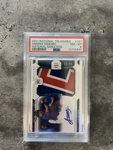2021 National Treasures Andres Gimenez #167 PSA 8 RPA Pop 2 None Higher /99 - Bild 1 von 2
