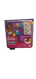 Barbie Skipper Babysitters Infant Doll Feeding & Changing Playset w/Color-Change
