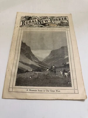 December 16 1925 The Rural New Yorker Magazine Mountain Scene In Our Great West - Image 1 of 4