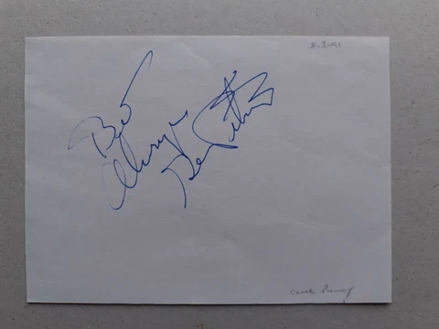 Gene Pitney "24 Hours From Tulsa" Personally Signed Album Page Cover