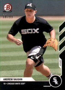 2020 Bowman Next Prospect Pool #5 ANDREW VAUGHN RC Black /99 White Sox 
