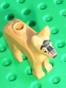 LEGO Medium Nougat Dog Alsatian German Shepherd Ref 92586pb01 Set 7498 60141 - Picture 1 of 1