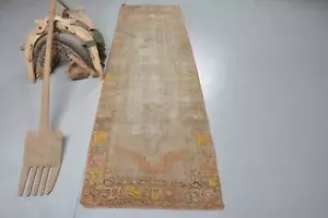 Vintage Teppich, 2,5x9 Fuß Läuferteppich, türkische Teppiche, Wollteppich, Schlafteppich, antiker Teppich - Bild 1 von 6
