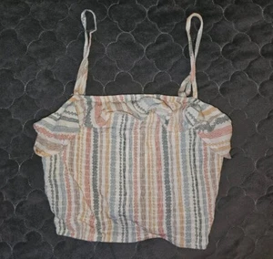 Correa de espagueti ajustable frontal ajustada rosa hippie XS nueva con etiquetas - Imagen 1 de 7