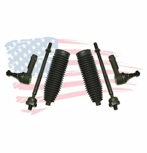 6 Pc Inner Outer Tie Rod Ends Bellow Boots Kit for Ford F-150 Lincoln Mark LT - Picture 1 of 8