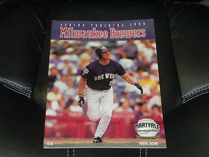1998 MILWAUKEE BREWERS SPRING TRAINING BASEBALL PROGRAM JEROMY BURNITZ COVER - Picture 1 of 1