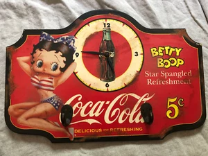 Betty Boop Coca Cola Clock and Key Holder (2010) - Ticking with problems - Imagen 1 de 6