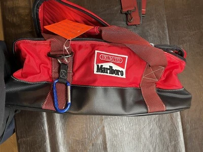 Vintage Marlboro Unlimited Duffle Red Bag Travel Cooler Bag, Insulated, New - Image 1 of 4