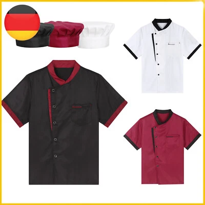 IINIIM DE Unisex Chef Mantel Herren Damen Chef Jacke Doppelte Küche Kochen Uniform