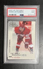 2002-03 Upper Deck Top Shelf #127 Henrik Zetterberg /500 Rookie RC PSA 9 MINT