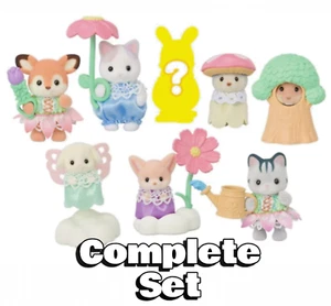 Sylvanian Families Baby Collection Flower Garden Friends Complete Set of 8 - Bild 1 von 4